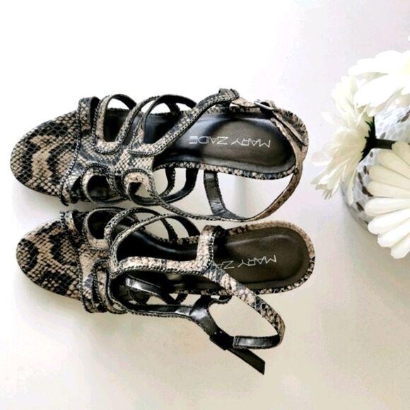 🇧🇷 Python 9 high heeled leather sandals - Picture 9 of 9